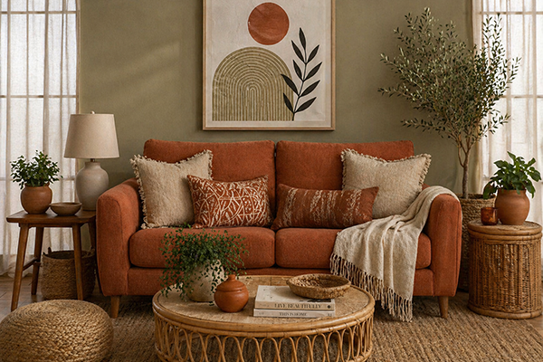 Boho Relaxed room example